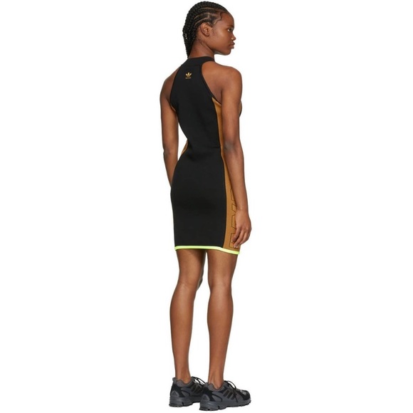 adidas Ivy Park Logo Dress knit black bodycon small nwt - Picture 4 of 9